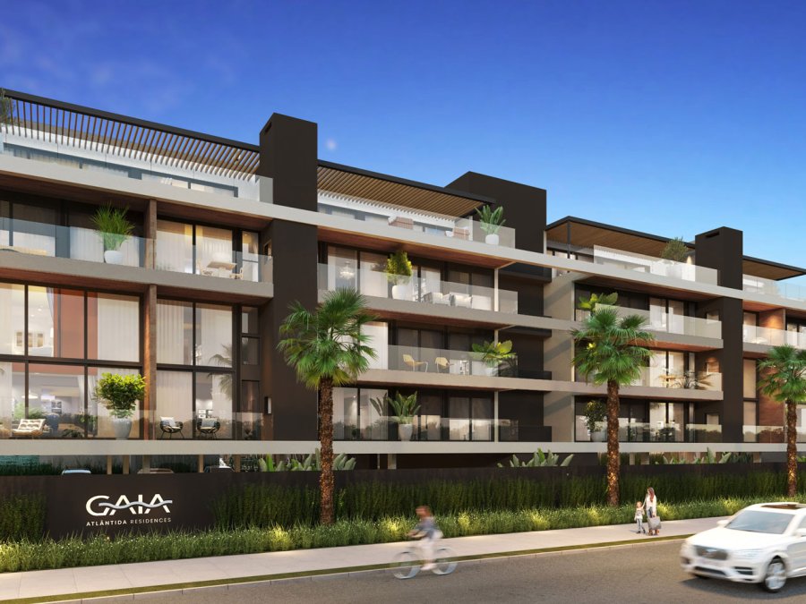 Fachada principal do edifício residencial