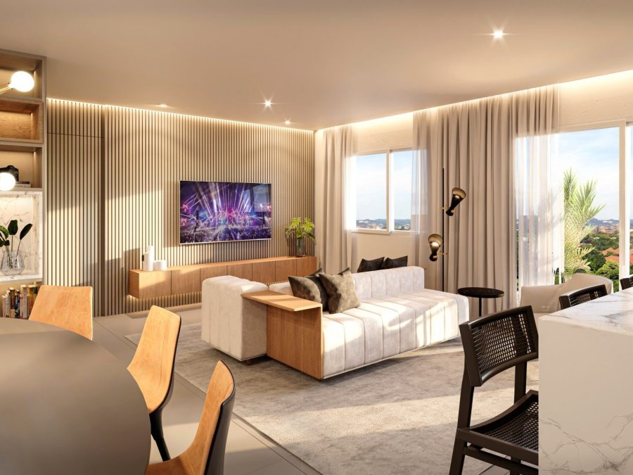 Living estendido, apartamento 2 dormitórios